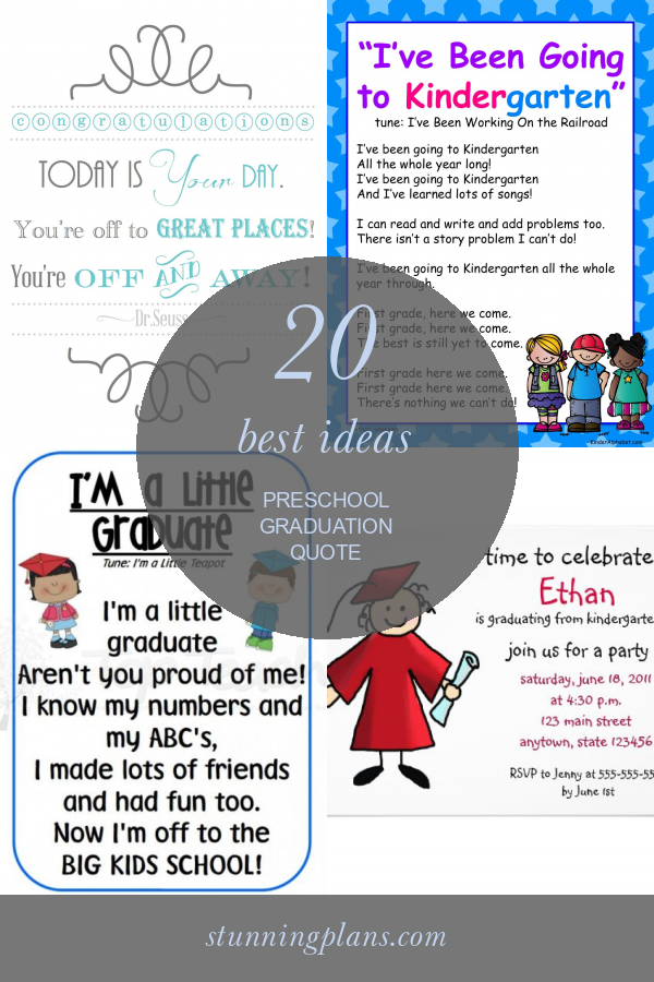 20 Best Ideas Preschool Graduation Quote Home, Family, Style and Art